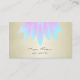 Carte De Visite Adorable Stylisant Élégant Chic Lotus Flower