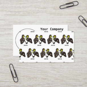 Carte De Visite adorable Twin Baby Duckling Huddling Cartoon