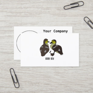 Carte De Visite adorable Twin Baby Duckling Huddling Cartoon