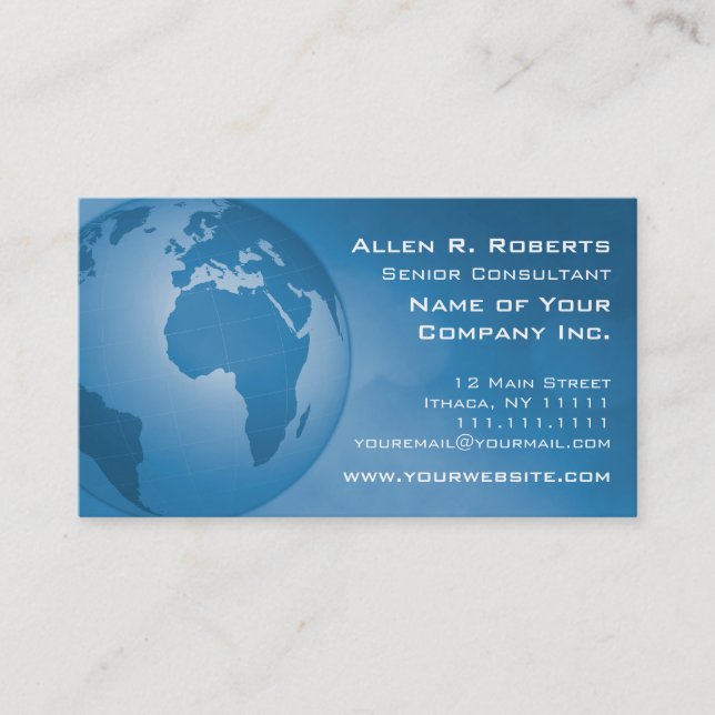 Carte De Visite AEEM d'entreprise globale l'Europe Afrique (Devant)