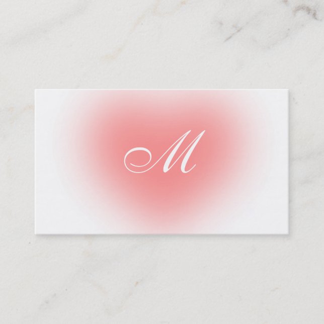 Carte De Visite Aerographe de coeur (Devant)