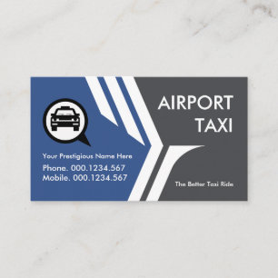 Carte De Visite Aéroport de Flying Wings Taxi Transport
