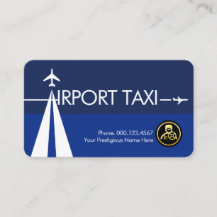 Carte De Visite Aéroport Piste Lettre-A Ciel Bleu