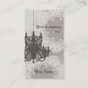 Carte De Visite Affaires Card_Brown de lustre