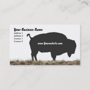 Carte De Visite Affaires de bison