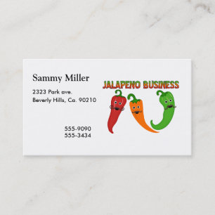 Carte De Visite Affaires de Jalapeno