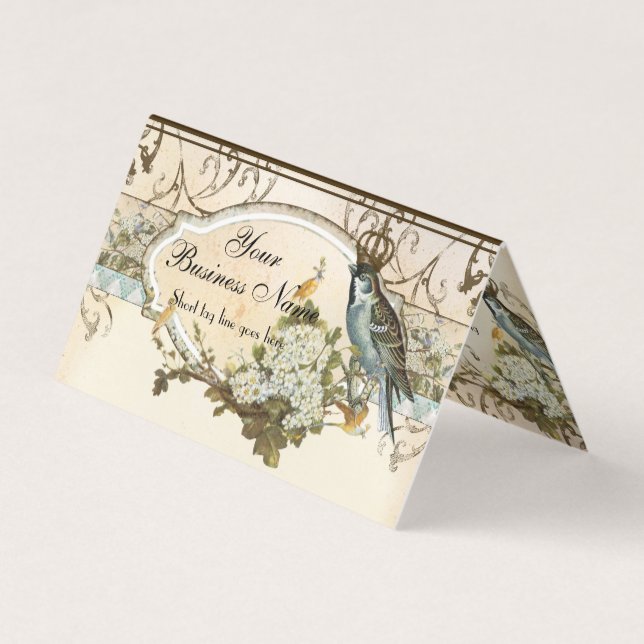 Carte De Visite Affaires de publicité enchantées d'oiseaux de (Devant)