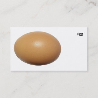 Carte De Visite affaires d'oeufs