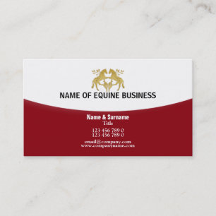 Carte De Visite Affaires équines équestres d'équitation