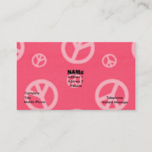 CARTE DE VISITE AFFAIRES ET TÉLÉCARTES DE SIGNES DE PAIX