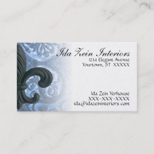 Carte De Visite affaires faites sur commande Ca de iron fleur de