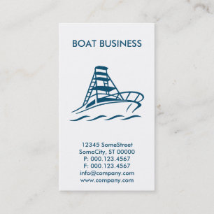 Carte De Visite affaires faites sur commande de bateau