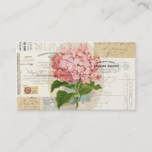 Carte De Visite Affaires françaises Ca d'éphémères d'hortensia