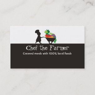 Carte De Visite affaires géantes de légumes de chef d'homme de