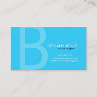 Carte De Visite Affaires initiales de monogramme