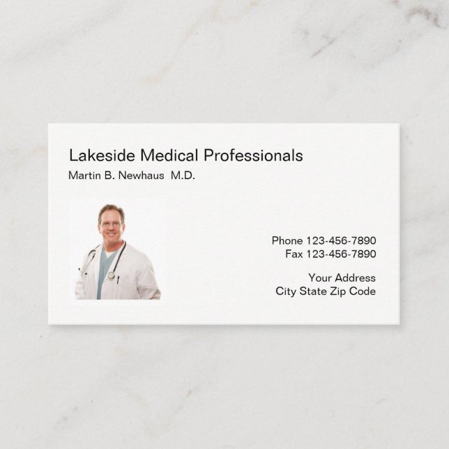 Carte De Visite Affaires Médicales de photo de bureau (Devant)