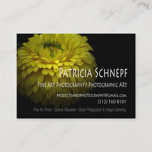 Carte De Visite Affaires personnelles Card-2 de Patricia Schnepf (Devant)