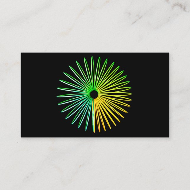 Carte De Visite Affaires psychédéliques abstraites d'illusion (Devant)