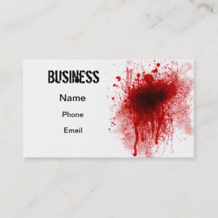 Carte De Visite Affaires sanglantes