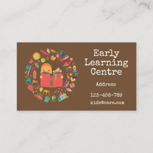 Carte De Visite Affaires tôt de garde de centre d'étude