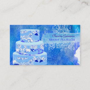 Carte De Visite Affects de gâteaux/aquarelle de mariage de