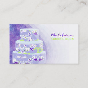 Carte De Visite Affects de gâteaux/aquarelle de mariage de