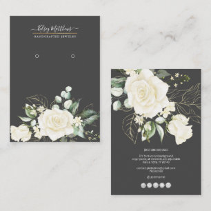 Carte De Visite Affichage des oreilles en crème Rose PixDezines H2