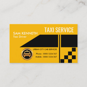 Carte De Visite Affichage latéral de la voiture jaune super créa