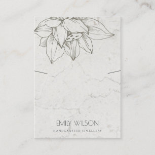 CARTE DE VISITE AFFICHAGE SIMPLE DE LUSTRE SIMPLE EN MARBRE TENDAN