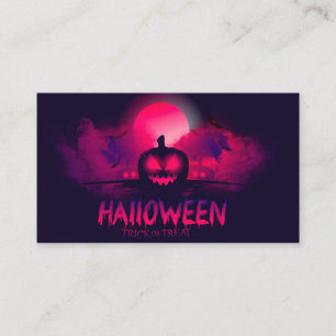 Carte De Visite Affiche de la fête d'Halloween