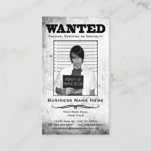 Carte De Visite affiche recherchée
