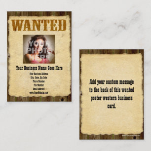 Carte De Visite Affiche Recherchée Photo Ancienne Vintage Antique