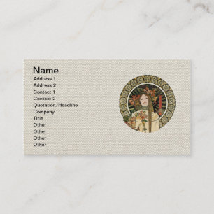Carte De Visite Affiche vintage Alfonse Mucha Trappistine Nouveau