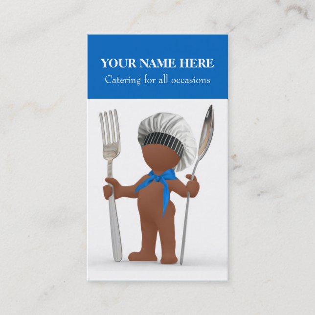 Carte De Visite Afrocentric "chef frais" : Restauration de Bistros (Devant)