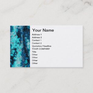 Carte De Visite Agate bleue
