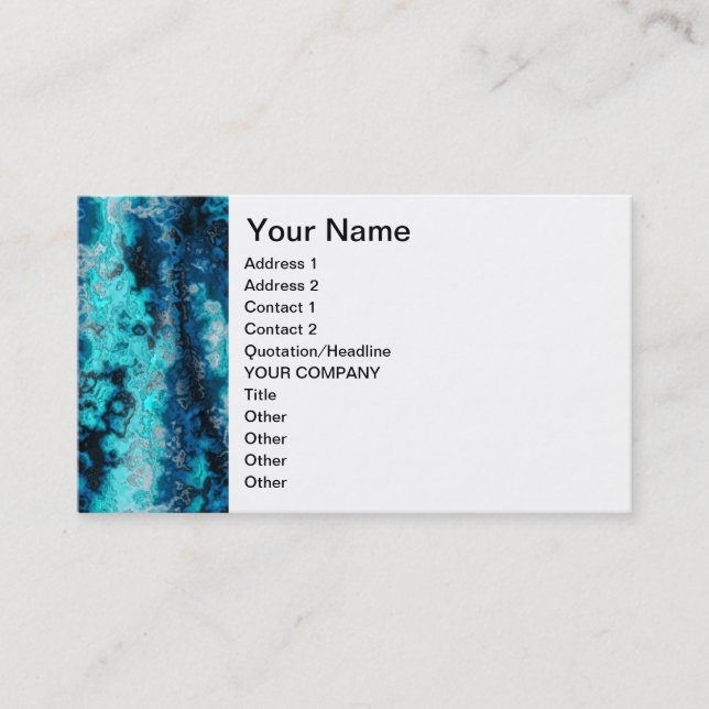 Carte De Visite Agate bleue (Devant)