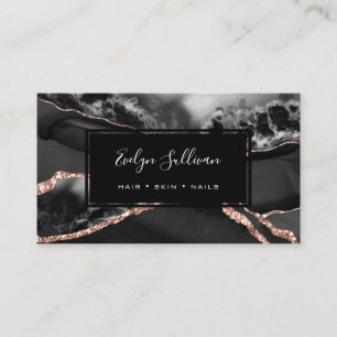 Carte De Visite agate noire