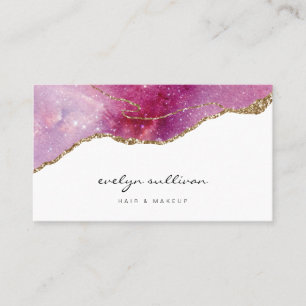 Carte De Visite agate rose pourpre