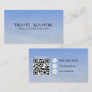 Carte De Visite Agence de conseil en voyages Plage