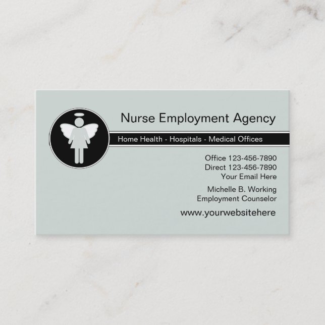 Carte De Visite Agence de l'emploi Médicale (Devant)