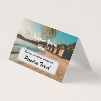 Carte De Visite Agence De Voyage Marketing Et Publicité Tropical
