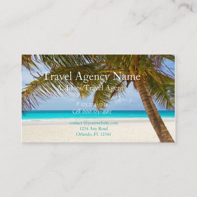 Carte De Visite Agence de voyages (Devant)
