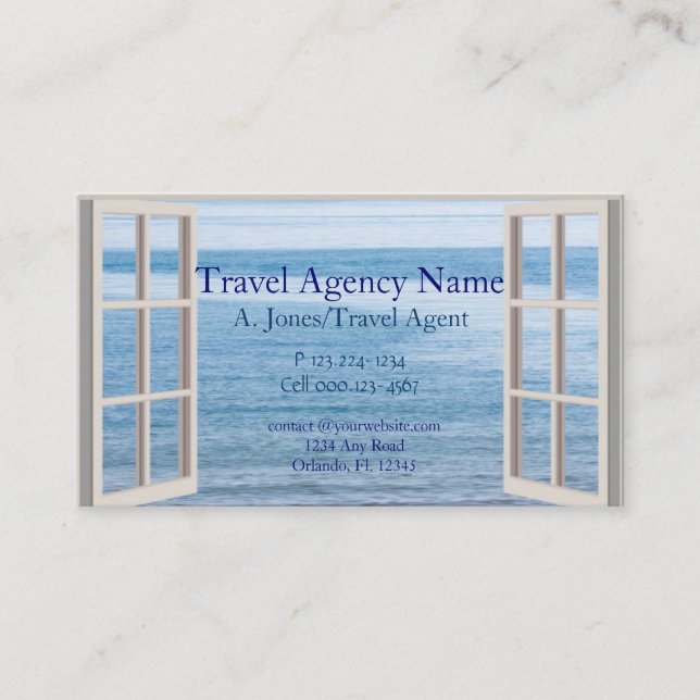 Carte De Visite Agence de voyages (Devant)