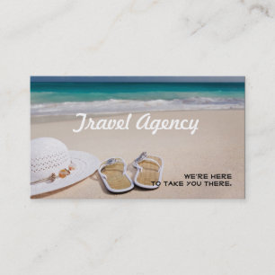 Carte De Visite Agence de voyages Hat Beach Travel Agent
