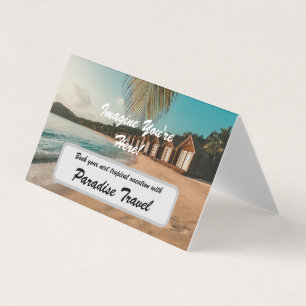 Carte De Visite Agence de voyages Marketing et Publicité Tropical