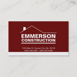 Carte De Visite Agent-Construction-Bricoleur classique 2g