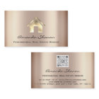 Agent courtier immobilier Rose QR Code voiture d'a