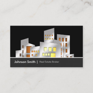 Carte De Visite Agent courtier immobilier urbain Agent concessionn