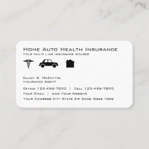Carte De Visite Agent d'assurance auto-assurance