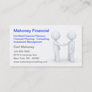 Carte De Visite Agent d'assurance-conseils financiers